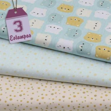 Imagem de Kit de Tecido Ursinhos Baby Verde (30x70) 3 Estampas - CÍRCULO