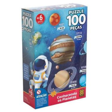 Imagem de Puzzle Conhecendo os Planetas 100 Peças Grow
