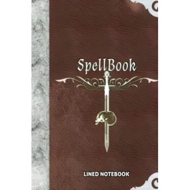 Imagem de Lined Notebook: Contains All Books For Magic Writing Spellbook Fishing Perfect Taking Notes, Lists College Reigns 110 Pages - 6 X 9