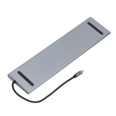Imagem de Dock USB C, Estação de Acoplamento de Hub 12 Em 1 para Laptop, Dock Tipo C de Carregamento Rápido Com, Ethernet, VGA, Leitor de Cartão SD, Entrada de áudio de 3,5 Mm para Pro,