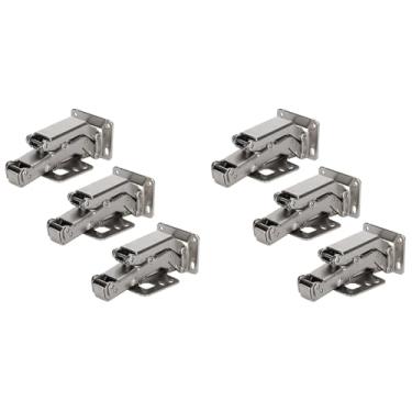 Imagem de Topincn 6 Peças Dobradiças Escondidas, Dobradiças de Armário de 165-180 Graus, Dobradiças de Montagem de Ferro para Armário de Cozinha, Guarda-roupa, Armários de Tv, Estantes