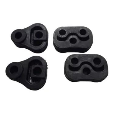 Imagem de Par de Coxins Dianteiros e Traseiros do Escapamento para GM Cobalt, Onix e Novo Prisma