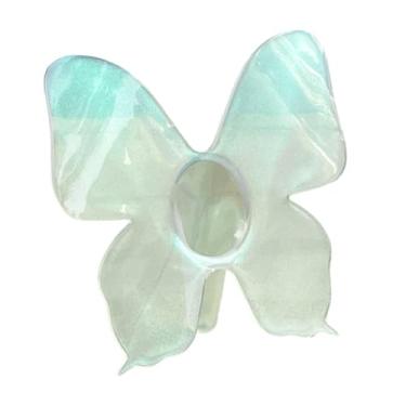 Imagem de Ｂｅｓｇａ Vaso de Borboleta Acrílico Arranjo de Flores Novidade Presente para a Mãe Vaso Decorativo Planta Flores Recipiente para Mesa Fazenda, Verde, Tamanho real