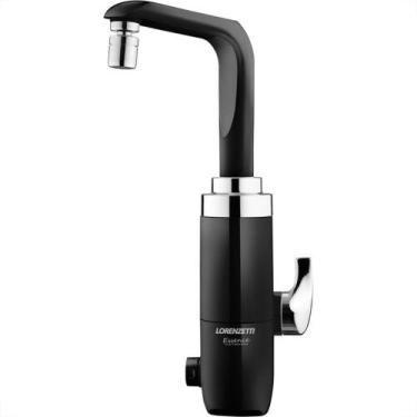 Imagem de Torneira Eletrica Lorenzetti Essence Mesa 220V 5500W Preta/Cromada - L