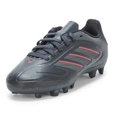 Imagem de adidas Tênis de futebol unissex Copa Pure 3 Club Firm Multi Ground, Preto/carbono/vermelho lúcido, 3.5 Little Kid