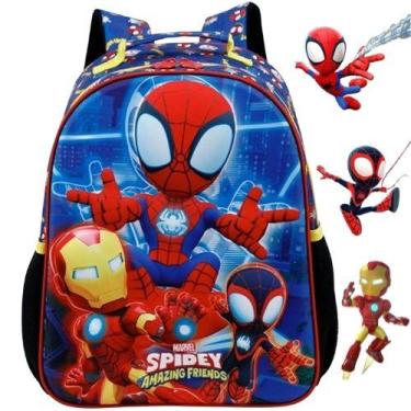 Imagem de Mochila de Costas Escolar Infantil Marvel Spidey Amazing Friends Spide