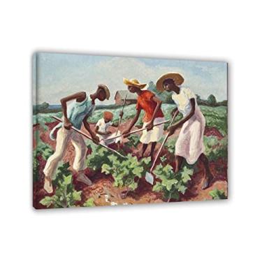 Imagem de Impressão em tela Giclee Thomas Hart Benton - reprodução de pintura a óleo famosa em tela - corte de algodão, 1931 emoldurado pronto para pendurar imagens de arte de parede para decoração de sala de