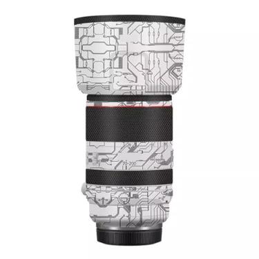 Imagem de Para Canon RF 70-200 mm F2.8 L is USM Vinyl Wrap Decalque Skin Film Anti-Scratch Camera Lens Body Protective Sticker Coat 70-200 2.8 (Branco Circuito)