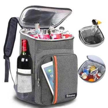 Imagem de Mochila Bolsa Térmica Isolamento Grande Camping Viagem Piquenique Refo