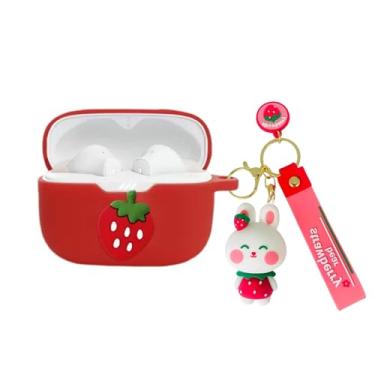 Imagem de SKPY Capa compatível com JBL Tune 230NC TWS, capa protetora de silicone 230NC TWS com chaveiro e pingente