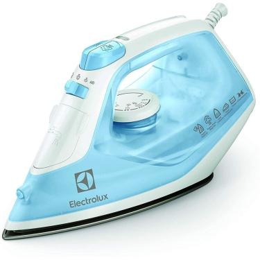 Imagem de Ferro de Passar Roupas a Vapor Electrolux 1500W Antiaderente Azul 127V