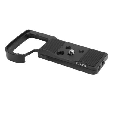 Imagem de Suporte de Montagem de Base da Câmera para ZV E10II Alumínio de Alumínio Montar Placa de Base Rápida de Liberação Rápida Com Orifícios de 1/4 de 3/8 de Polegada para Disparos