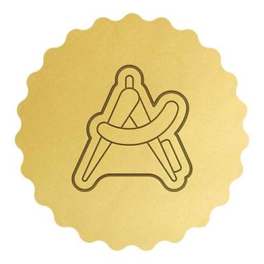Imagem de Cortador Biscoito Compasso de Escola - DOCE IMPRESSO,  9,5cm
