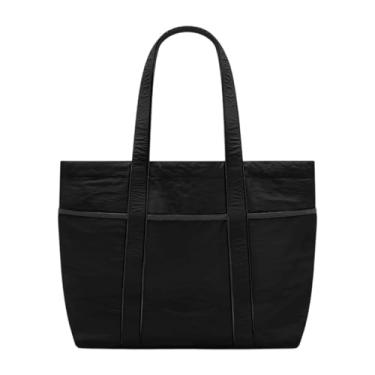 Imagem de Deevoka 20 l ioga bolsa de bolsa de ombro sono Sono leve presente à prova d'água Homla Mulheres Bolsa para Party Diário Compuções de rua Compras de rua, Preto