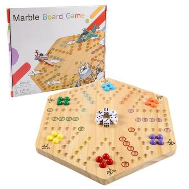 Imagem de Jogo de tabuleiro Marble Game Wahoo NRZSSN Original 4/6 jogadores