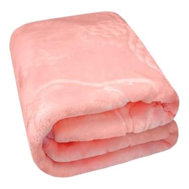 Imagem de Cobertor Infantil Antialérgico Macio Bebê Menina Menino Comprensado Alto Relevo 0.90x1.05cm (Rosa)