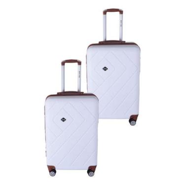Imagem de Kit 2 Malas De Bordo 10kg Abs Rígida Mundi Cadeado 360 Graus Madrid Br