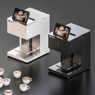 Imagem de Wltoys Coffee Printer Automatic 3d Latte Machine One-Touch Operation DIY Printing Photo printer On Food like Cake Bread Coffee with 1*Brown Cartridges