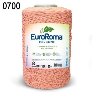 Imagem de Barbante EuroRoma Colorido N.8 1.800g, 700-Salmao