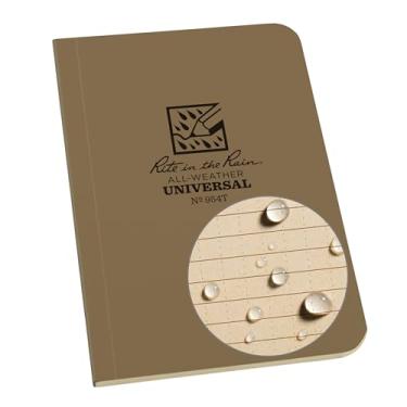 Imagem de Rite in the Rain Caderno de bolso com capa macia à prova de intempéries, 8,8 cm x 12,7 cm, capa marrom, padrão universal (nº 954T)