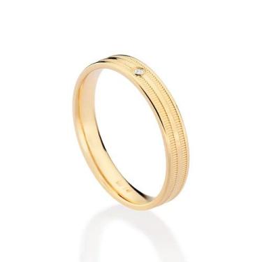 Imagem de Aliança banhada ouro 18k zircônia 513533 - rommanel, 28