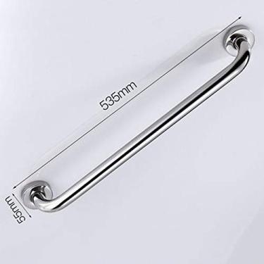 Imagem de Barra de apoio perfurada para corrimão, corrimãos de aço inoxidável grosso, vasos sanitários para idosos / 43,5 cm