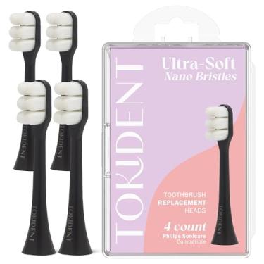 Imagem de Cabeças de escova de substituição para escova elétrica Philips Sonicare - Cabeças de escova de dentes ultra macias para dentes e gengivas sensíveis - Cabeça de substituição com 10.000 cerdas nano de