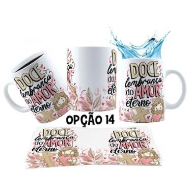 Imagem de Caneca 325ml Verdadeira Páscoa Jesus Cristo O amor venceu - LARANJA E 