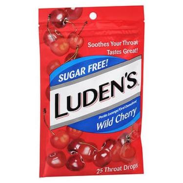 Imagem de Luden's Throat Drops Cereja Selvagem Sem Açúcar 25 Cada por Ludens (Pacote com 2)
