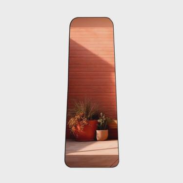 Imagem de Espelho Tetris Base Reta com Moldura Corpo Inteiro 60x110cm Preto