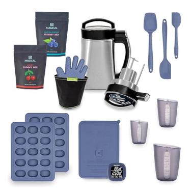 Imagem de Magical Butter Kit completo de infusão e goma – Máquina MB2E, mistura de framboesa azul e cereja, DecarBox, moldes de 10 ml, espátulas e copos medidores