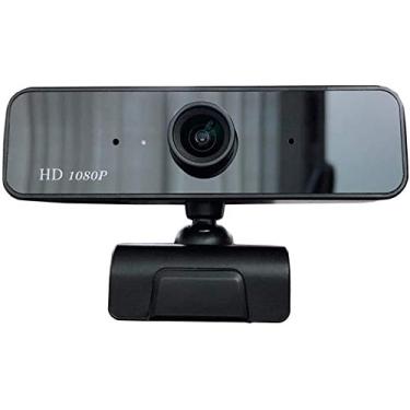 Imagem de Webcam HD 1080p com microfone, transmissão USB, PC/Mac/Laptop/Desktop Plug and Play, chamadas de vídeo do YouTube, estudando jogos em conferências