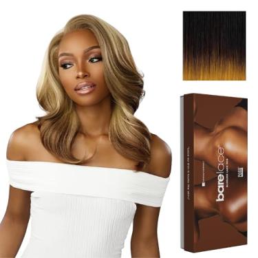 Imagem de Sensationnel Bare lace 13x6 wigs - unit 14 glueless synthetic with 180 degree preplucked hairline non lifting 2040 larger grid thinner lace - BareLace unit 14 (TD/MUSTARD)