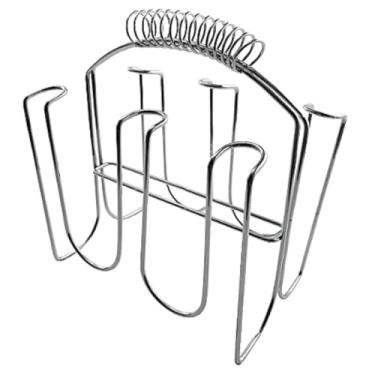 Imagem de Escorredor Secador Organizador Porta Copos 6 Lugares Espiral De Aço Cromado Para Cozinha Bancada Mesa Bar