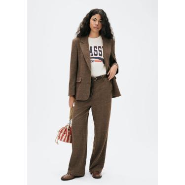 Imagem de Calça Hering Reta Em Alfaiataria Com Lã Feminina-Feminino