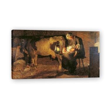 Imagem de As Duas Mães Impressões em Tela Abstrata Arte de Parede Famosas Pinturas a Óleo Reprodução Arte Paisagem Imagem para Sala de Estar Decoração de Casa 30 x 54 cm