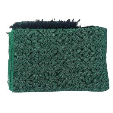 Imagem de Manta Para Sofá Gigante 2,40X1,80m De Algodão Capa Decorativa Protetora(Flor do sertão verde c/preto)