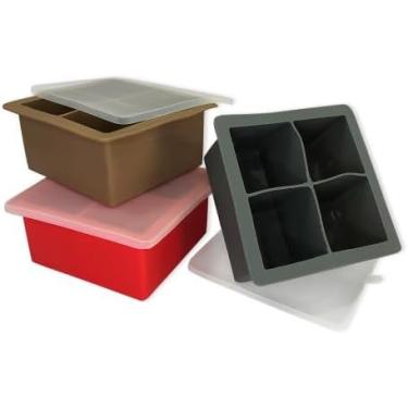 Imagem de Forma de Gelo de Silicone com Tampa – Resistente, Flexível e Fácil de Desenformar