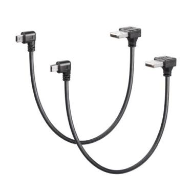 Imagem de Cabo CERRXIAN de 90 graus Mini USB 2.0 tipo A para Mini B 5 pinos 30 c