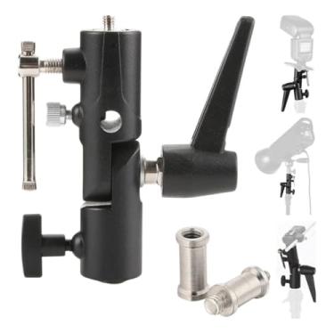 Imagem de Suporte Articulado de Metal Para Sombrinha Tripé 1/4 3/8