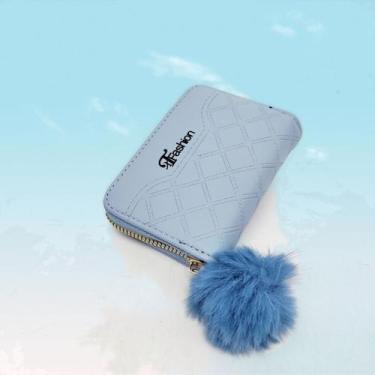 Imagem de Carteira Feminina Porta Cartão Moedas Documentos - NoBrand, 7111 azul