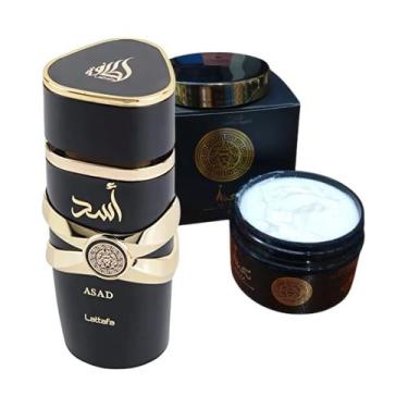 Imagem de Perfume Arabe Asad Lattafa EDP 100ml com Creme Asad 200g Isabelle.la.B
