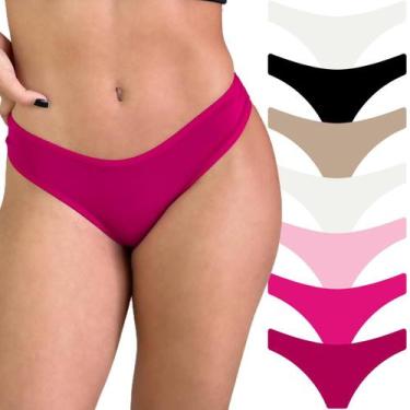 Imagem de Kit 7 Calcinha Feminina Cotton Algodão Conforto Antialérgica - Viére, 