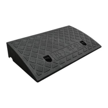 Imagem de predolo Rampa de escalada triangular, leve, antiderrapante, para rampa de acesso à da estrada, para cortadores de grama, de carga e reboques, Preto 50cmx27cmx9cm