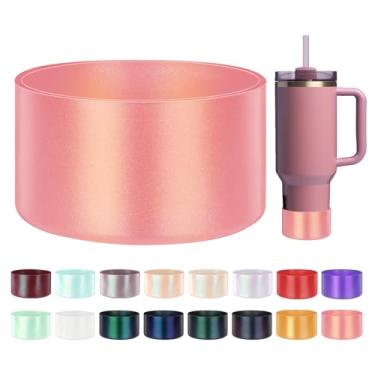 Imagem de Bota de silicone gradiente brilhante, compatível com Stanley H2.0 567.0-1,134 g e IceFlow 567.0-850.5 g, protetor de manga chameleon Metallic Shimmer Cup para Hydroflask e fundo de garrafa com 7-7,6