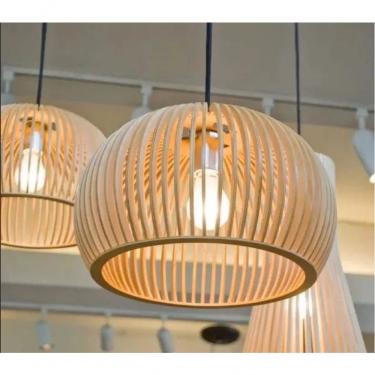 Imagem de Luminária Teto Tipo Pendente Em Mdf Universo - Completa Cor:mdf Cru