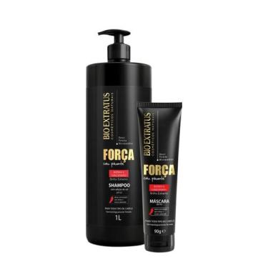 Imagem de Kit Bio Extratus Força Com Pimenta Shampoo Litro e Máscara P (2 produt