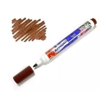 Imagem de Caneta Para Tecido Acrilpen 1 Unidade - Acrilex - Pintura Permanente e Personalização É Ideal Para Personalizar E Detalhar Seus Projetos De Tecido Com Precisão E Durabilidade (531 Marron)
