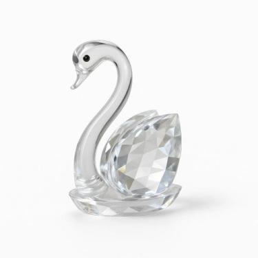 Imagem de Enfeite Decorativo Ornamento Estatueta Cisne de Vidro 9CM Cristal Deco