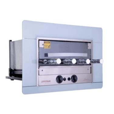 Imagem de Churrasqueira A Gás Embutir 4 Espetos Rotativos Glp 127V - Titan Eletr